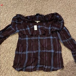 Loft off the shoulder long sleeve